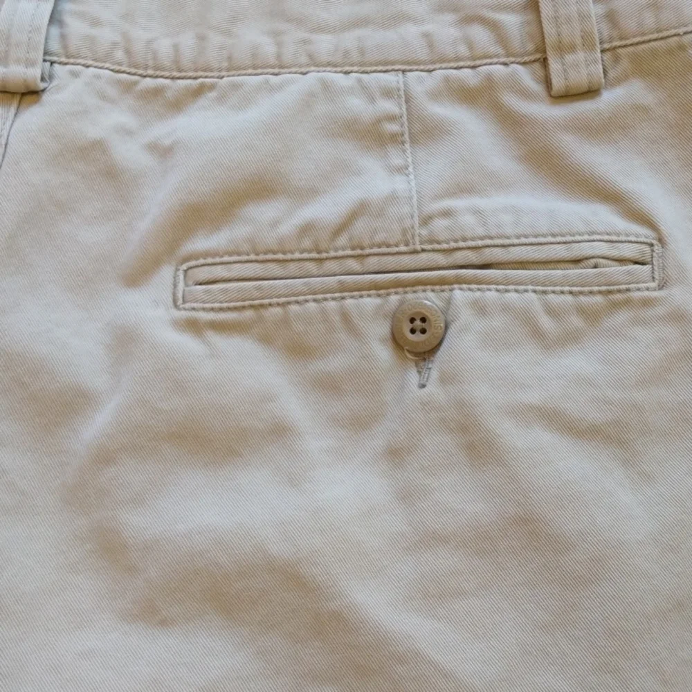 Eddie Bauer Tan/Khaki Cotton Flannel Lined Pants 34 - 30.5
